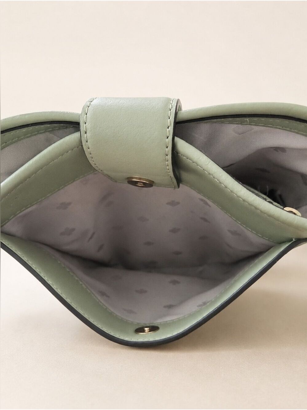 Kate Spade Audrey Mini Bucket Bag Sage Green Leather Crossbody - Picture 6 of 7